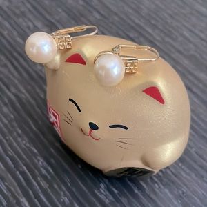 Givenchy Vintage pearl and gold earrings